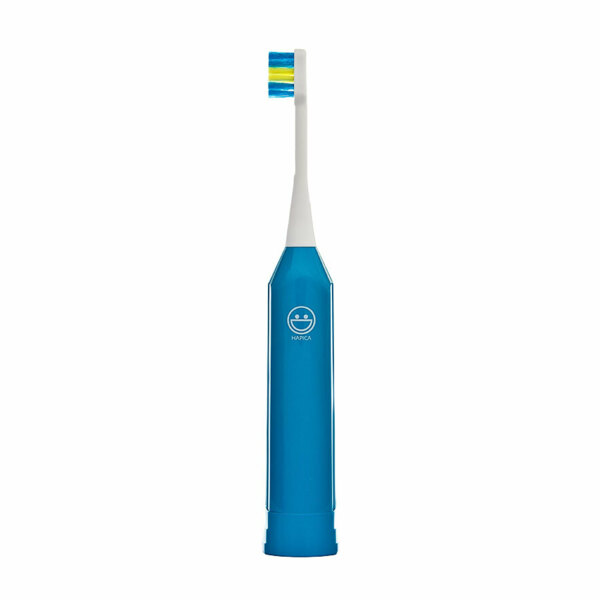 Детская электрическая зубная щетка для детей 3 года до 10 лет. Синяя. - фото 0