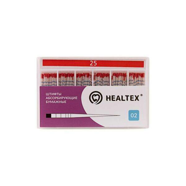 Штифты бумажные Healtex, абсорбирующие, с маркировкой длины, №25/.02, 200 шт - фото 0