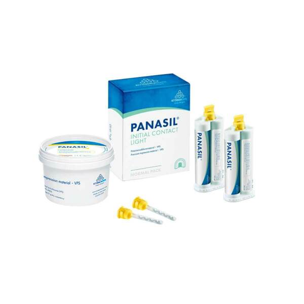 Panasil initial contact Light - корригирующий материал, жидкотекучий, светло-зеленый, 50 мл + 6 смесителей