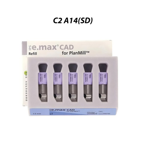 IPS e.max CAD PlanMill LT - блоки из дисиликата лития, цвет C2, A14 (SD), 5 шт - фото 0