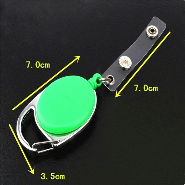 Держатель для бейджа с рулеткой, черный - фото 4