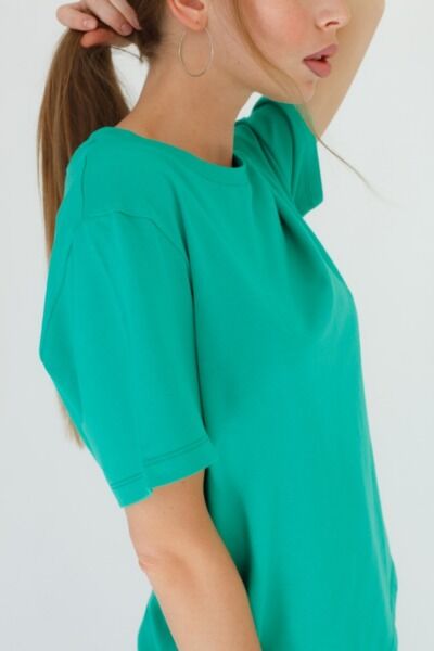 Футболка женская Тезис, зеленый, 44-46 - фото 2