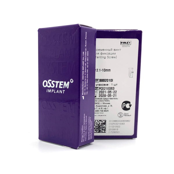 Винт временный OSSTEM TS, для фиксации Ossbuilder, TL=10.0 мм - фото 2