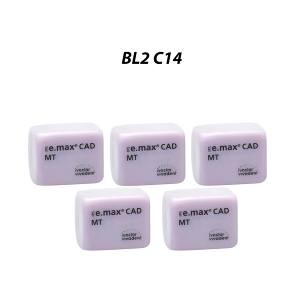 IPS e.max CAD CEREC/inLab MT - блоки для фрезерования, цвет BL2, C14, 5 шт - фото 0