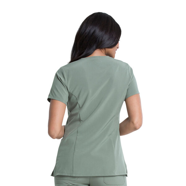 Топ медицинский женский Dickies DK615, зеленый, M - фото 2