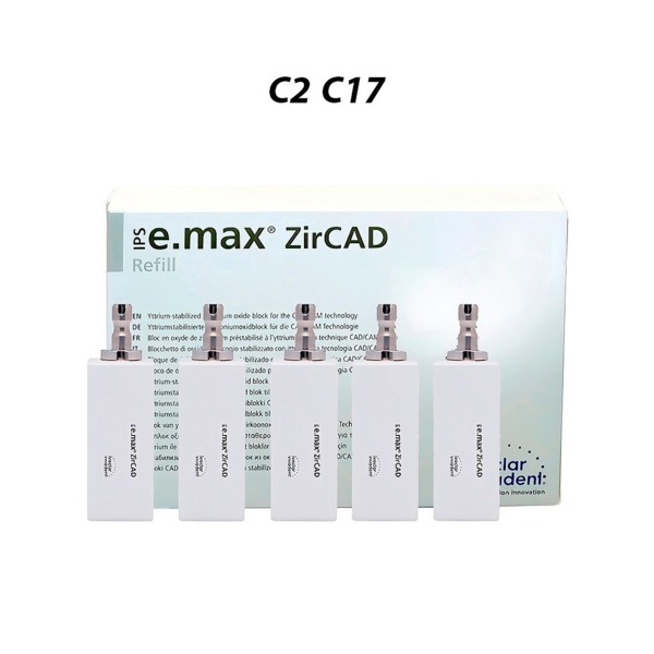 IPS e.max ZirCAD PlanMill LT - блоки из оксида циркония, цвет C2, C17, 5 шт - фото 0