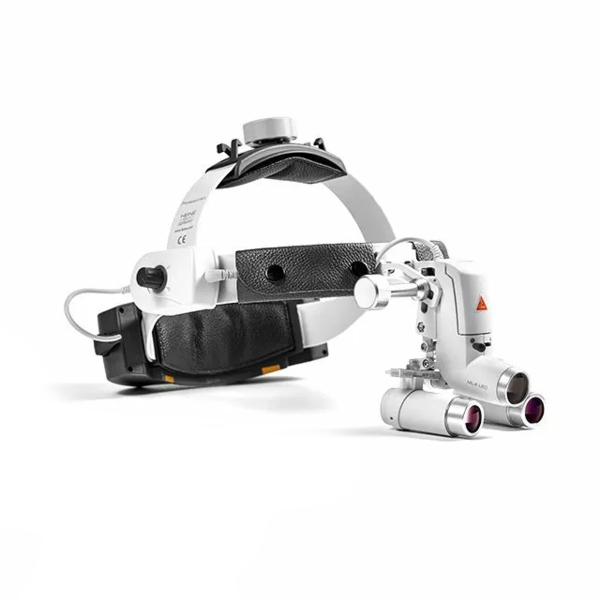 Лупа налобная Heine HRP 4x/340 мм + осветитель ML4 LED (комплектация Unplugged) - фото 0