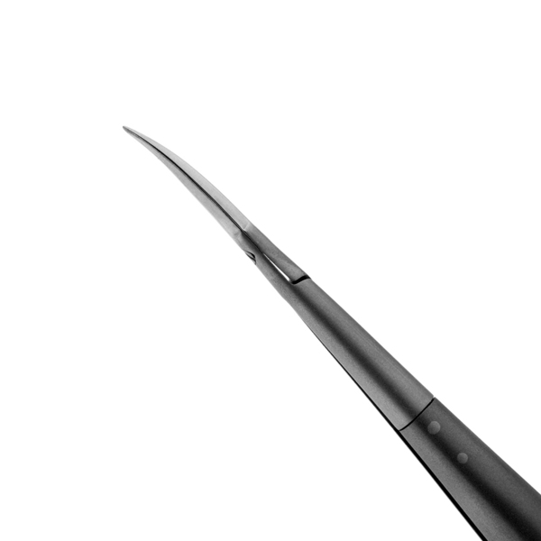 Ножницы микрохирургические, плавноизогнутые, остроконечные, длина 185 мм - фото 1