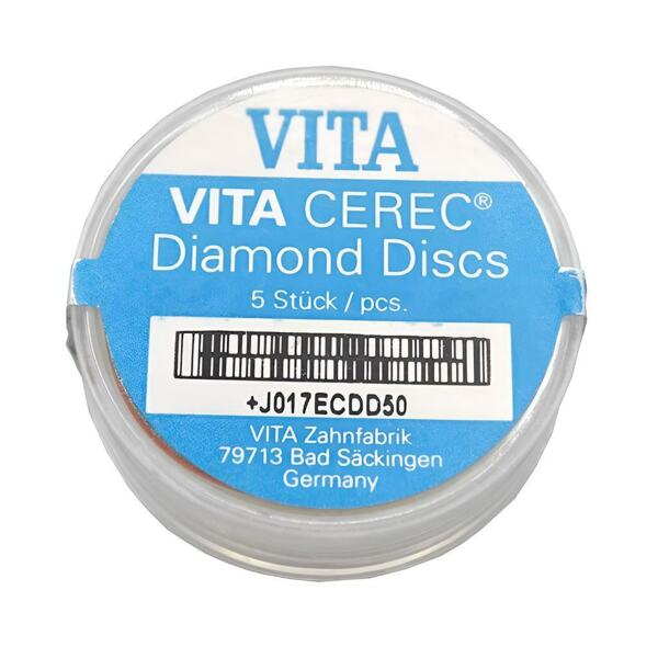 Набор алмазных дисков VITA, для системы CEREC, обработка керамики, 30 мм, 5 шт - фото 0