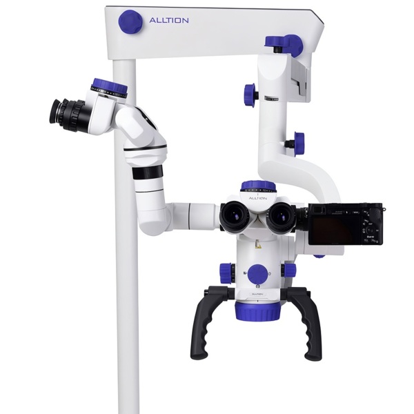 Микроскоп стоматологический Alltion AM-5000V, операционный,  6-ступенчатое увеличение, с вариоскопом, сменное крепление - фото 6