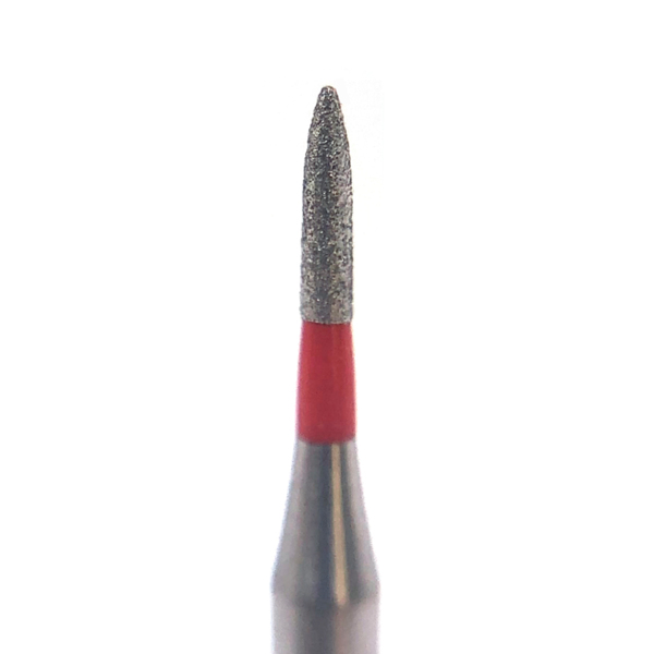 Бор алмазный Ecoline E 860, пламя, D=0.7 мм, FG S, красный, 1 шт - фото 0