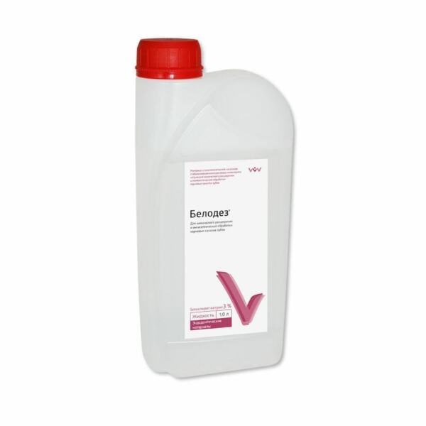 Антисептик ВладМиВа Белодез 3%, стоматологический, для обработки каналов, жидкость, 1000 мл - фото 0