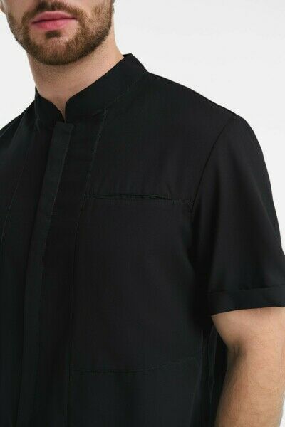 Рубашка мужская на молнии Тезис TZ700, черный, 46 - фото 1