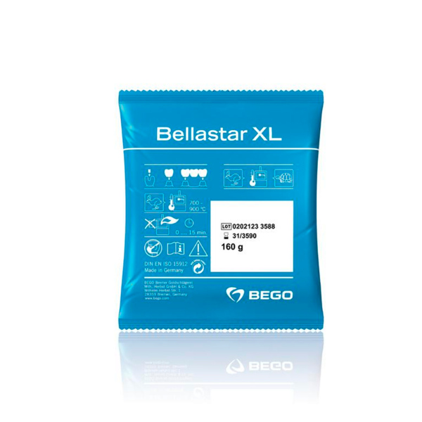 BellaStar XL - паковочный материал для сверхточного литья коронок и мостовидных протезов, 30х160 г