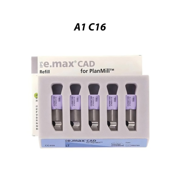 IPS e.max CAD PlanMill LT - блоки из дисиликата лития, цвет A1, C16, 5 шт - фото 0