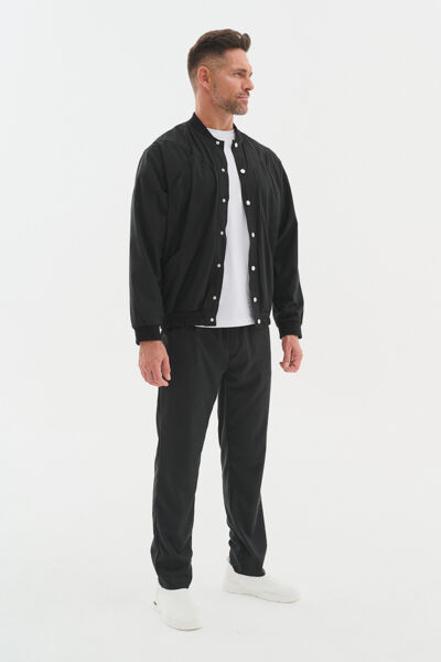 Бомбер мужской Тезис TZ690, черный, 54 - фото 1