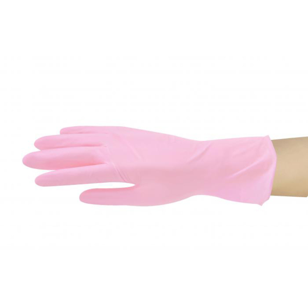 Перчатки нитриловые, полностью текстурированные, розовые, XS, 100 шт - фото 4