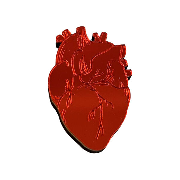 Значок "Сердечная мышца", оргстекло - фото 0