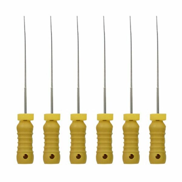 Файлы ручные Geosoft EndoLine H-FILE, для прохождения и для расширения корневых каналов, 25 мм, №20, сталь, 6 шт - фото 0