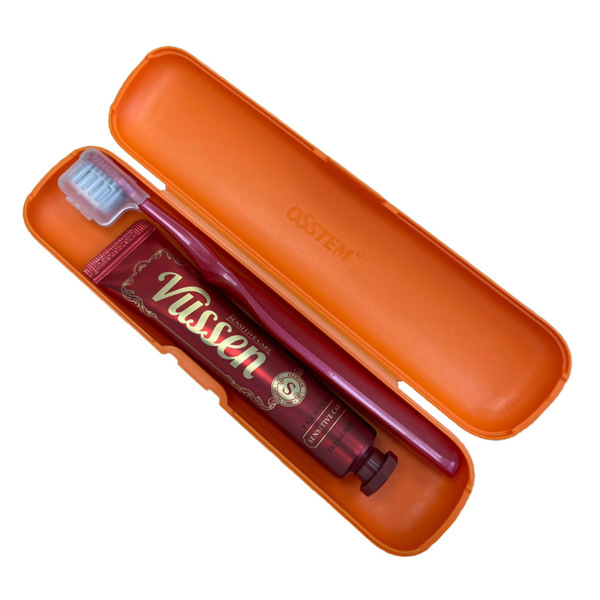 Дорожный набор зубная паста Vussen S "Cвежая мята" + щётка Vussen "Double-Wide", 40 г - фото 0