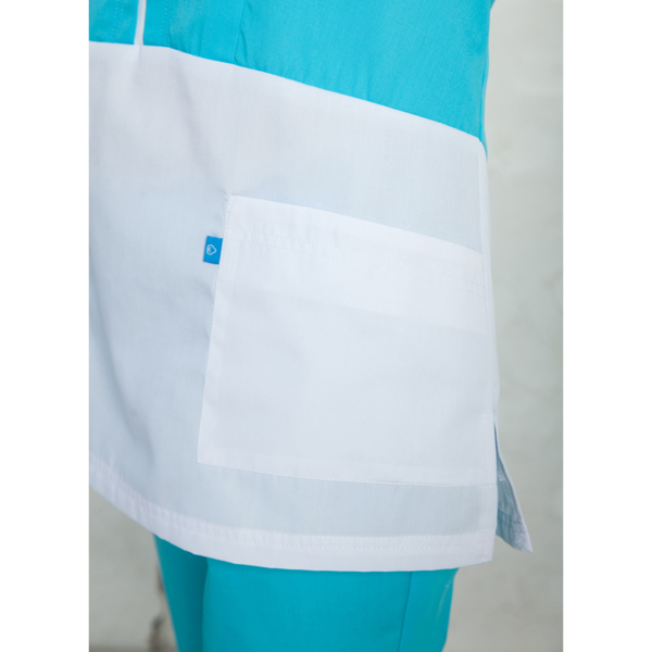 Туника женская, белый-голубой, 50 - фото 5