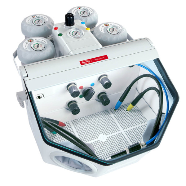 Аппарат пескоструйный Basic Quattro IS, 25-70 мкм/70-250 мкм, 220-240 Вт, 50/60 Гц - фото 0