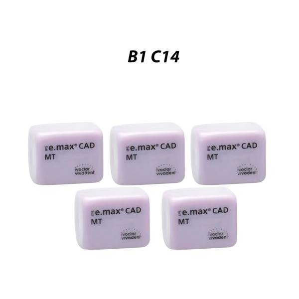 IPS e.max CAD CEREC/inLab MT - блоки для фрезерования, цвет B1, C14, 5 шт - фото 0