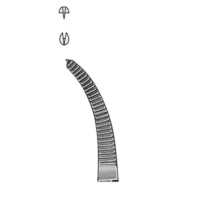 Зажим кровоостанавливающий по HALSTED, изогнутый, зубчики 1х2, длина 125 мм - фото 1