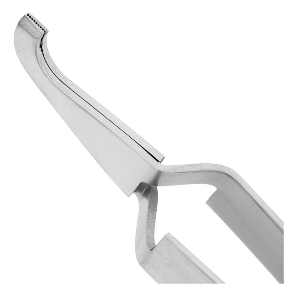 Пинцет ортодонтический HLW H-302*, обратный, изогнутый, для брекетов, 130 мм - фото 1