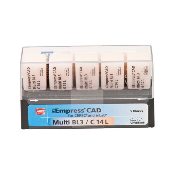 IPS Empress CAD CEREC/inLab Multi - блоки из керамики, цвет BL3, C14L, 5 шт - фото 1