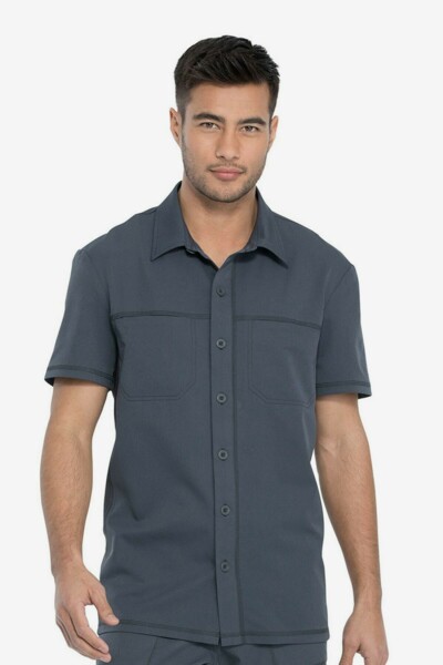 Топ медицинский мужской Dickies DK820, серый, S - фото 0