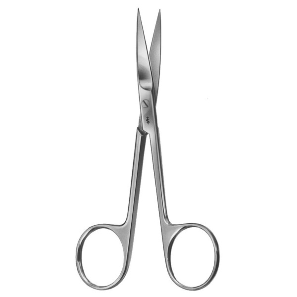 Ножницы хирургические, прямые, остроконечные, длина 120 мм - фото 0