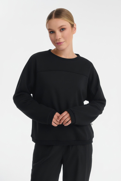 Свитшот женский Тезис TZ113, tangle, черный, 44-46 - фото 0
