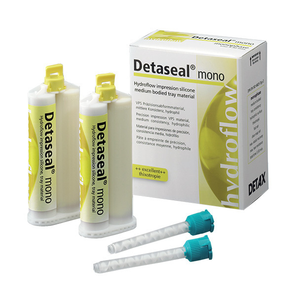 Detaseal hydroflow mono - монофазный силикон для оттисков, 2х50 мл - фото 0