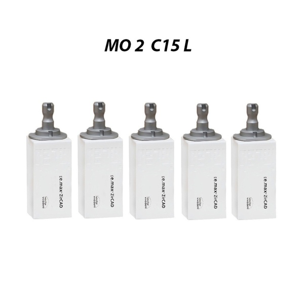 IPS e.max ZirCAD inLab - блоки из оксида циркония, цвет MO 2 C15 L, 5 шт - фото 0