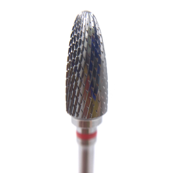 Бор твердосплавный CC 251 FX, почка, закругленный, D=6.0 мм, L=14.0 мм, HP, красный - фото 0