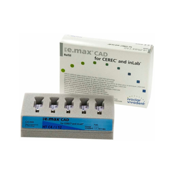 IPS e.max CAD CEREC/inLab HT - блоки из стеклокерамики, цвет C4 I12, 5 шт - фото 1