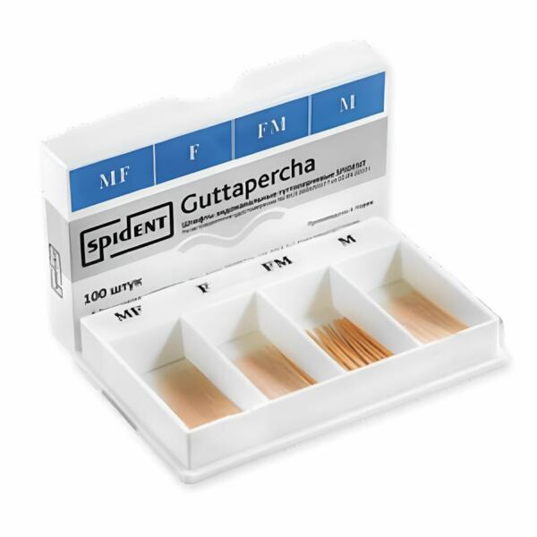 Штифты гуттаперчивые Spident, для пломбирования корневых каналов, без маркировки длины, набор №MF-M, 100 шт - фото 0