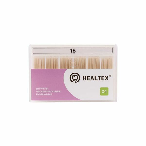 Штифты бумажные Healtex, абсорбирующие, без маркировки длины, №15/.04, 100 шт - фото 0