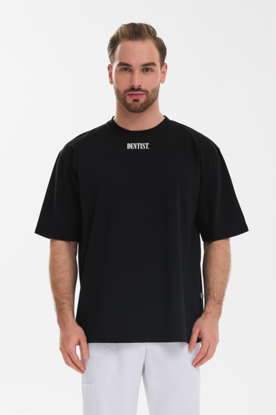 Футболка мужская Тезис TZ510, принт "DENTIST", черный, 54-56 - фото 0