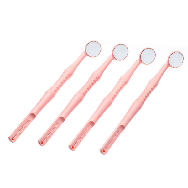 Зеркало стоматологическое Dialog M2 Endo-Guage, родиевое, №3, светло-коралловый, 4 шт - фото 1