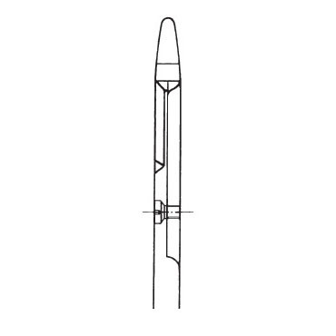 Иглодержатель по HEGAR-OLSEN, DUROGRIP, длина 125 мм, для нитей 4/0-6/0 - фото 1