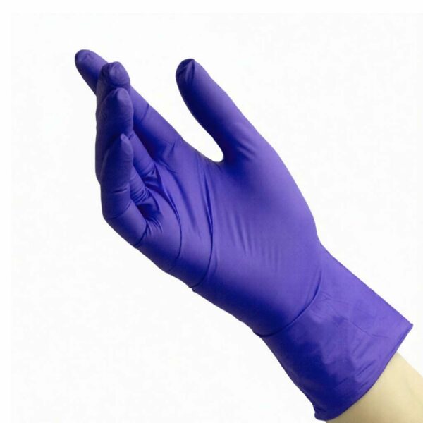 Перчатки одноразовые Benovy Dental Formula, нитриловые, нестерильные, текстурированные, хлорированные, сиреневые, XS, 50 пар - фото 2
