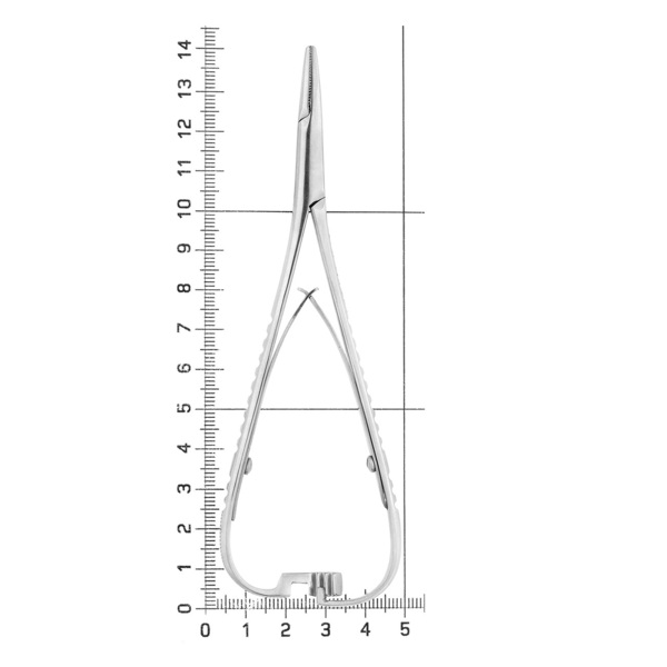 Иглодержатель Mathieu, прямой, 14 см - фото 3
