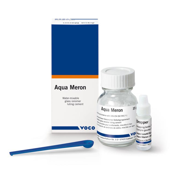 Aqva Meron - стеклоиономер цемент для фиксации, 35 г - фото 0