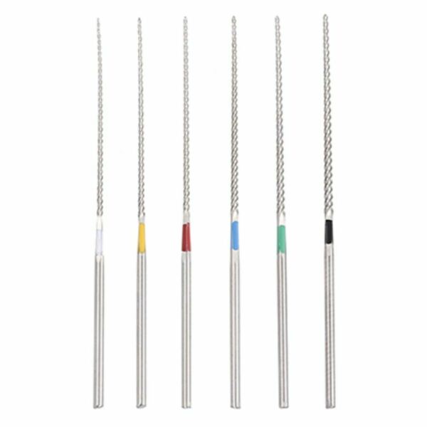 Дрильборы машиные Eurofile U-Files, для обработки каналов ультразвуком, 33 мм, №15-40, сталь, 6 шт - фото 0