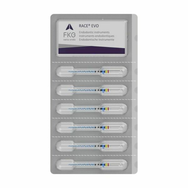 Файлы машинные FKG RACE EVO, стерильный, для формирования широких каналов, 25 мм, №50/.04, никель-титан, 6 шт - фото 1