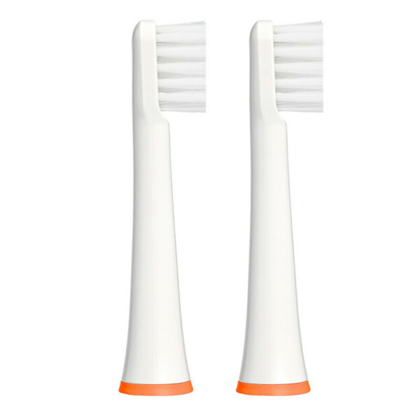 Насадка Revyline RL 050 Kids, для электрических звуковых зубных щёток, белый/оранжевый, 2 шт - фото 4