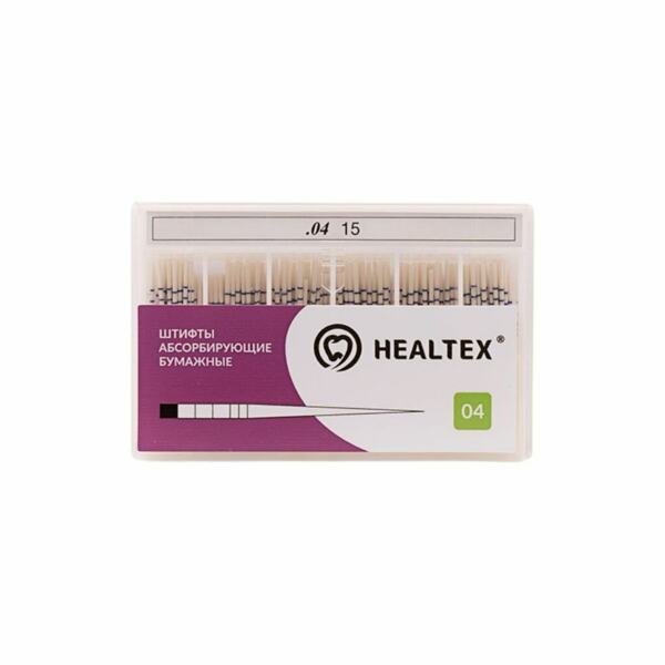 Штифты бумажные Healtex, абсорбирующие, с маркировкой длины, №15/.04, 100 шт - фото 0