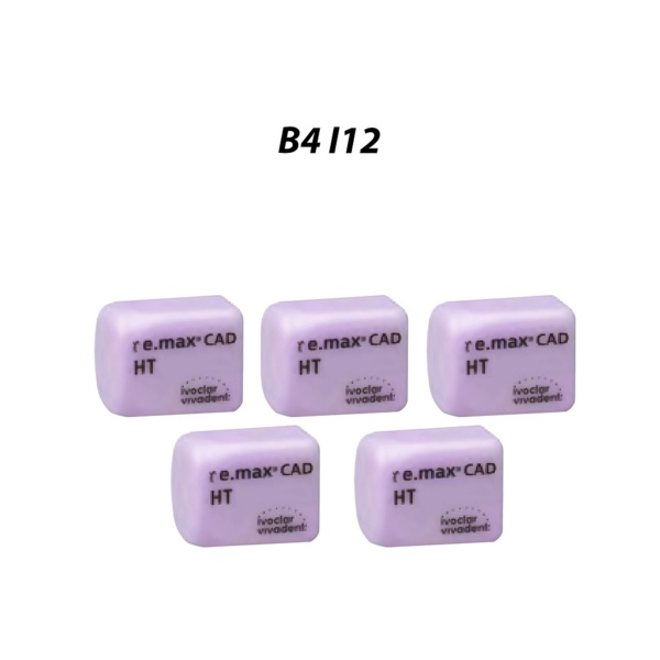 IPS e.max CAD PlanMill HT - блоки из дисиликата лития, цвет B4, I12, 5 шт - фото 0